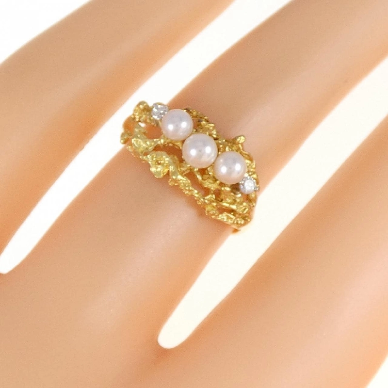 Nhẫn ngọc trai Akoya K18YG 672626