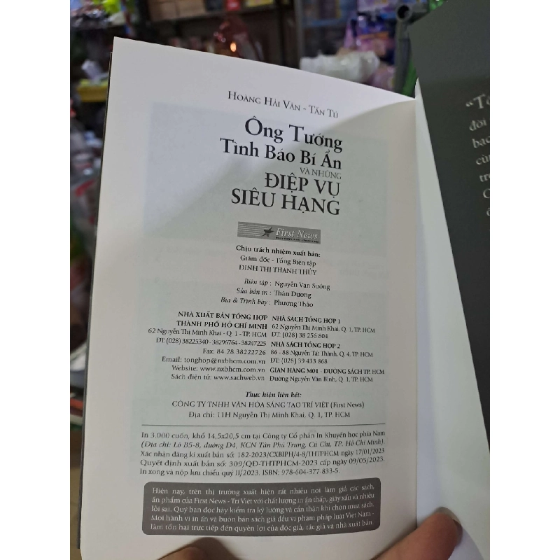 Ông tướng tình báo bí ẩn và những điệp vụ siêu hạng - Hải Vân - Tấn Tú LỊCH SỬ - CHÍNH TRỊ - TRIẾT HỌC VAVO0910 920459