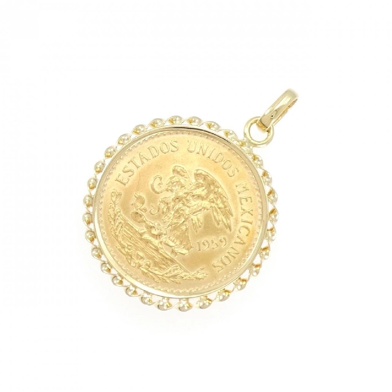 K18YG(枠) Đồng xu Mặt dây chuyền - Hàng hiệu Authentic 864147