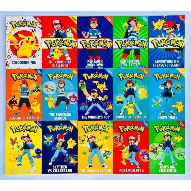 Bộ sách - Pokemon - 15 books - Hộp đỏ - No box 746994