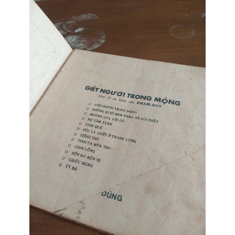 Nhạc quyển Giết người trong mộng - Phạm Duy 976708