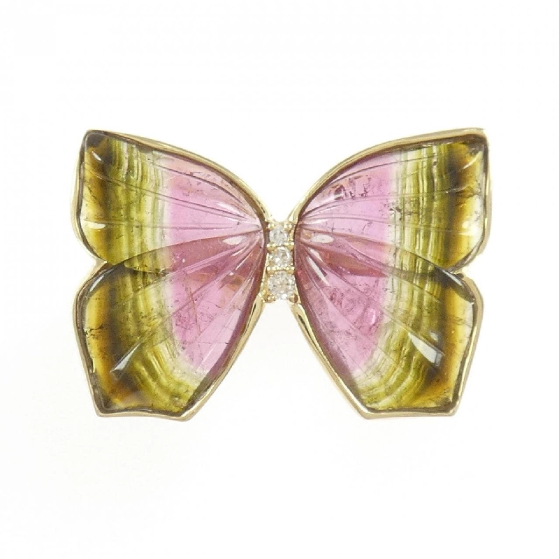 Nhẫn Tourmaline Bướm K18YG - Hàng hiệu Chính hãng 850223