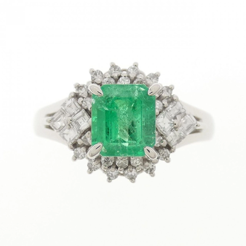 Nhẫn Emerald PT900 0.89CT - Hàng hiệu Chính hãng 851516