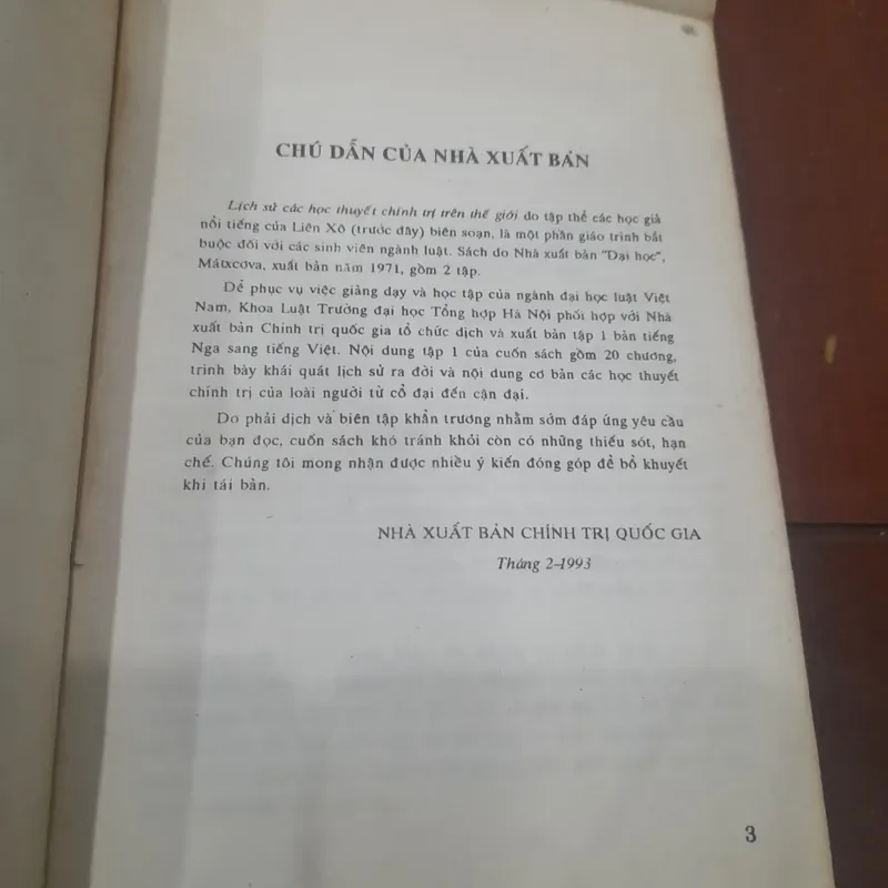 LỊCH SỬ CÁC HỌC THUYẾT CHÍNH TRỊ trên Thế giới 708013