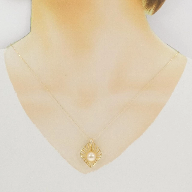 K18YG Ngọc trai trắng 9.5mm - Hàng hiệu Chính hãng 856679