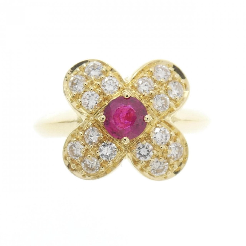 Nhẫn Ruby Hoa K18YG 0.39CT - Hàng hiệu Chính hãng 847184