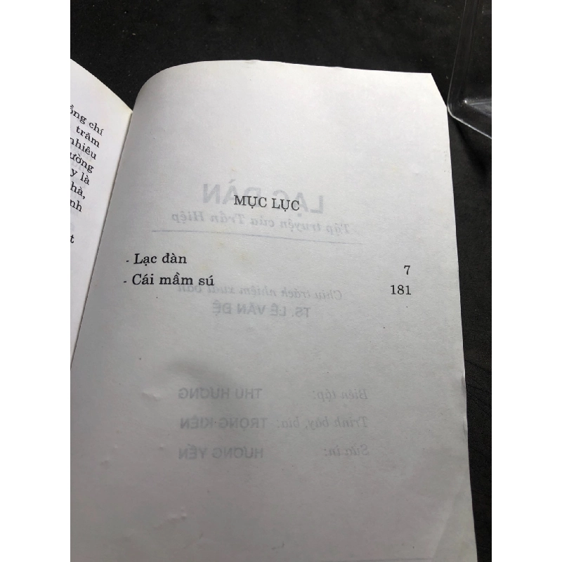 Lạc đàn 2005 mới 70% ố bẩn nhẹ Trần Hiệp HPB0906 SÁCH VĂN HỌC 915283