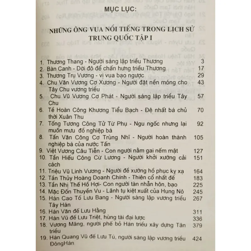 Những ông vua nổi tiếng Trung Quốc (Tiêu Lê) 932862
