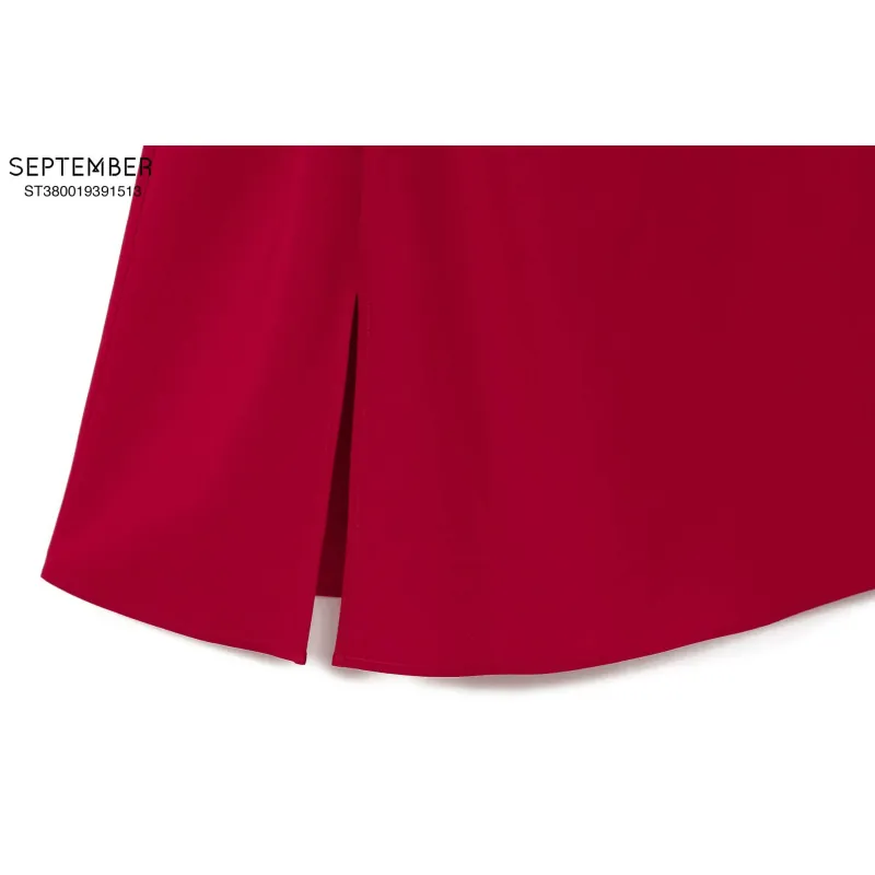 Váy liền September chính hãng còn mới size S màu đỏ 1004442