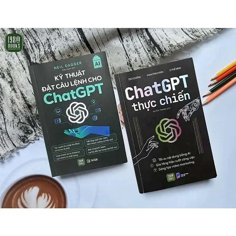 Combo sách Kỹ Thuật Đặt Câu Lệnh Cho Chat GPT + Chat GPT Thực Chiến 562850