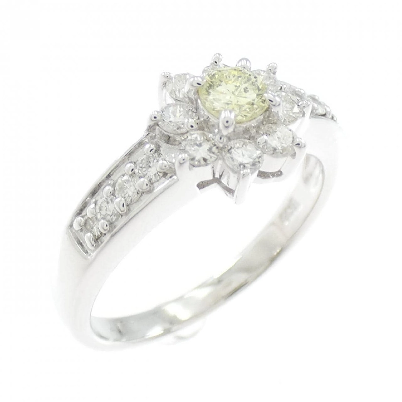 Nhẫn kim cương hoa K18WG 0.17CT - Hàng hiệu Authentic 854797