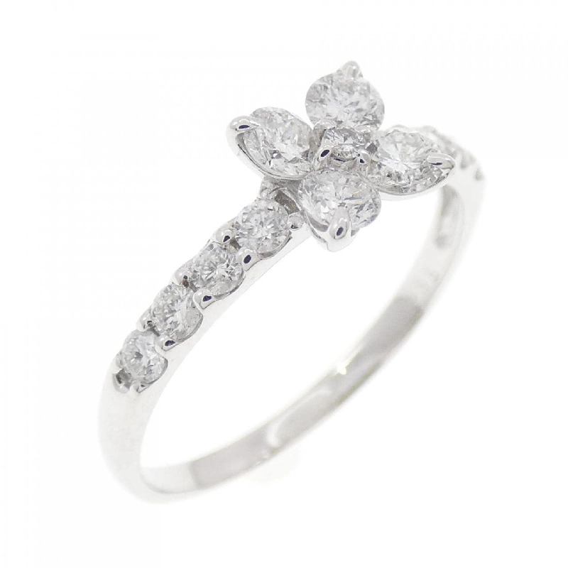 Nhẫn kim cương hoa K18WG 0.55CT - Hàng hiệu Authentic 849518