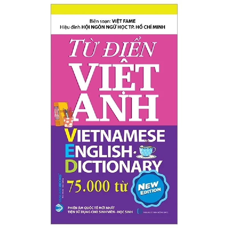 Từ Điển Việt - Anh 75.000 Từ - Việt Fame (Mới 100%) Tiếng Anh, Văn Lang Books - SÁCH ĐẠI HỌC 483588