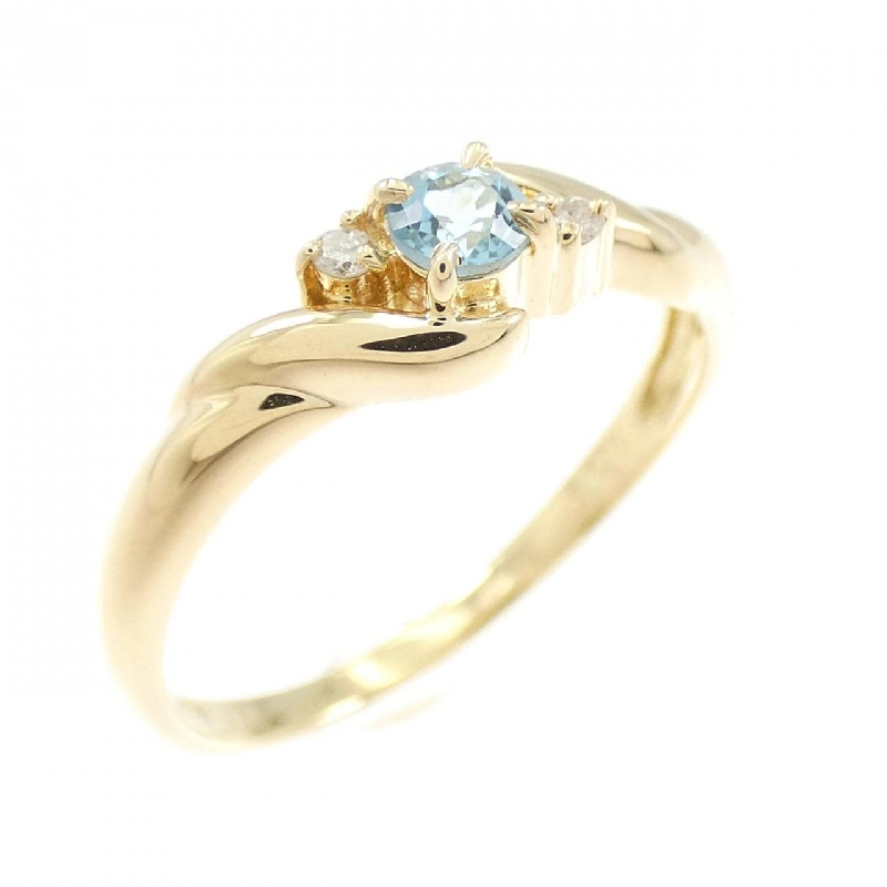 Nhẫn Blue Topaz K18YG - Hàng hiệu Chính hãng 852889