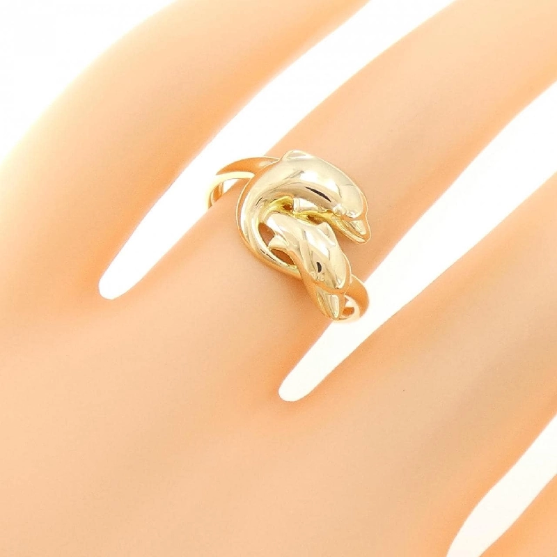 Nhẫn K18YG hình cá heo 672396