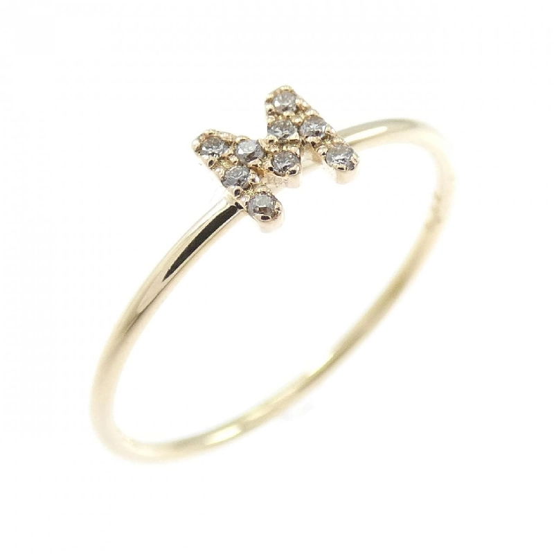 Nhẫn kim cương M khắc tên thương hiệu クミキョク 0.02CT - Hàng hiệu Authentic 836453