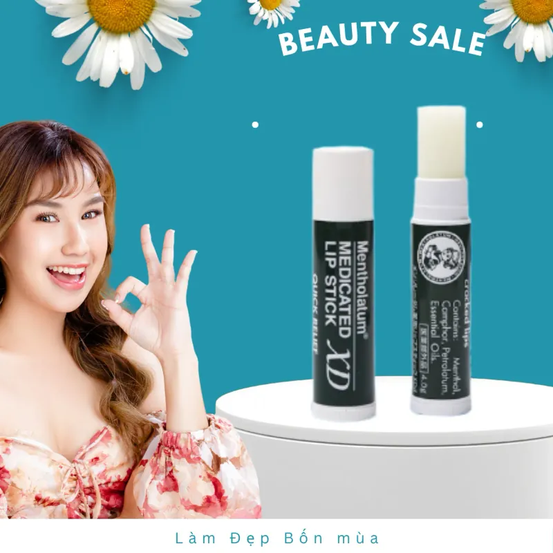 Dưỡng Môi Rohto XD Mentholatum Medicated Lip Stick chính hãng nguyên tem 148323