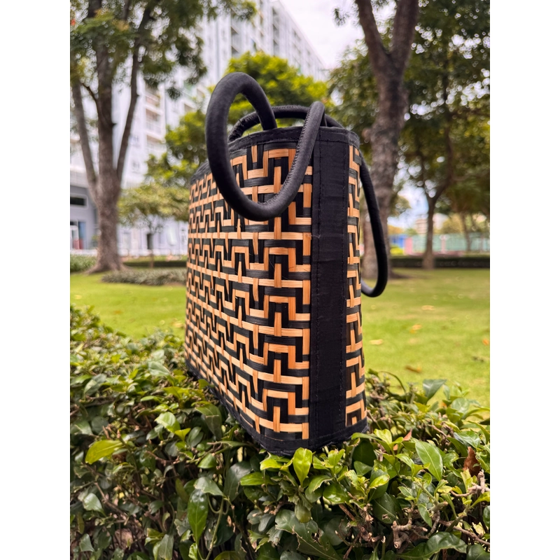 TÚI XÁCH ĐEO VAI MÂY TRE ĐAN PHÒNG CÁCH BOHO RETRO 542158