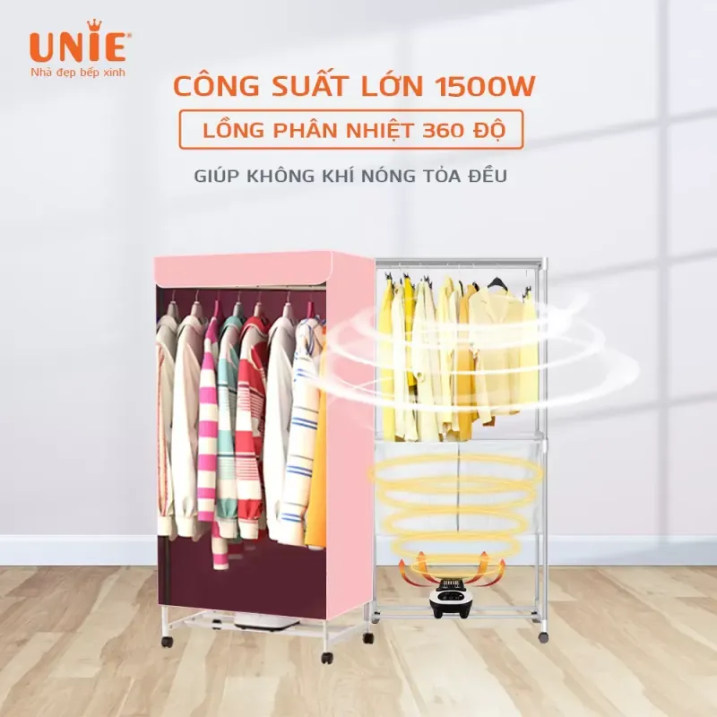 🔥 MÁY SẤY QUẦN ÁO UNIE UE-666 – SẤY KHÔ NHANH 780374
