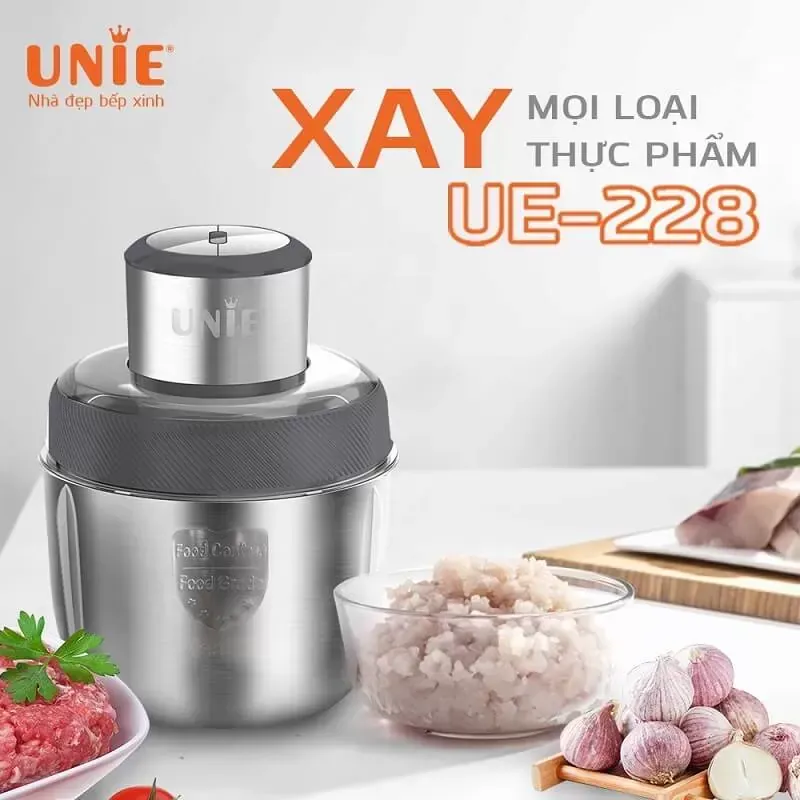 Máy xay thịt UNIE UE-228 – Xay nhuyễn thịt, cá, rau củ nhanh chóng 928980