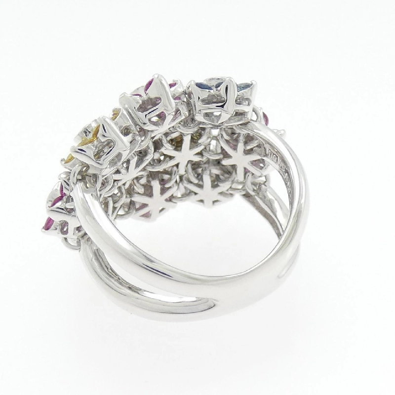 Nhẫn Sapphire Hoa K18WG 1.95CT - Hàng hiệu Chính hãng 853741