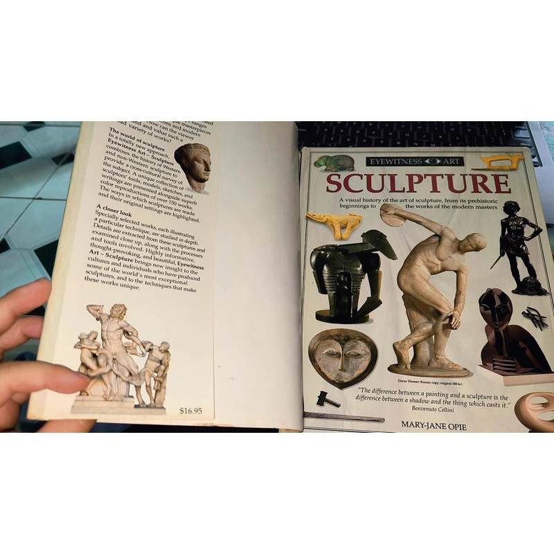 Sách nghệ thuật điêu khắc tiếng Anh SCULPTURE Eyewitness art khổ lớn nguyên áo bìa NXB DK 476884