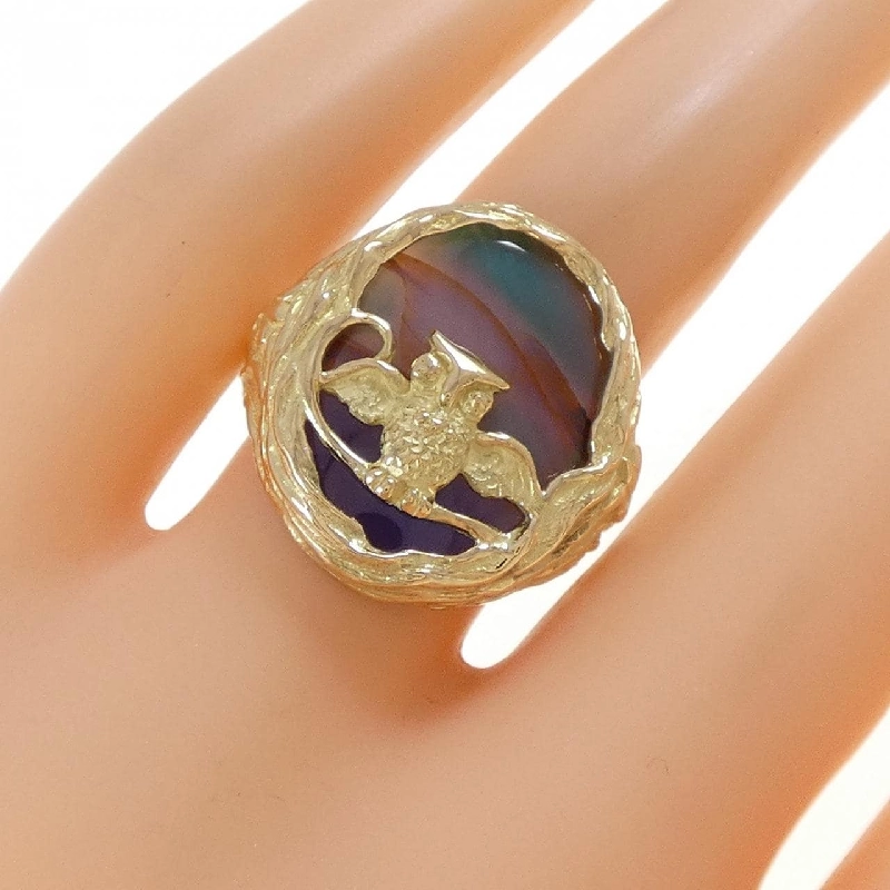 Nhẫn Cú Đá Onyx K18YG - Hàng hiệu Chính hãng 854232