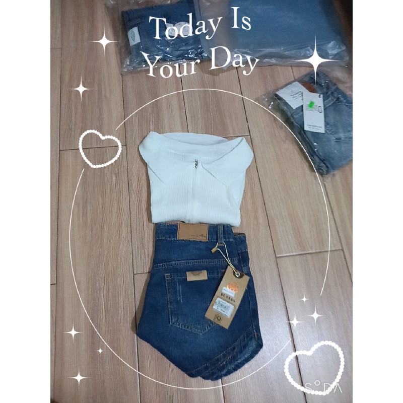 Sét áo croptop quần jean 8967