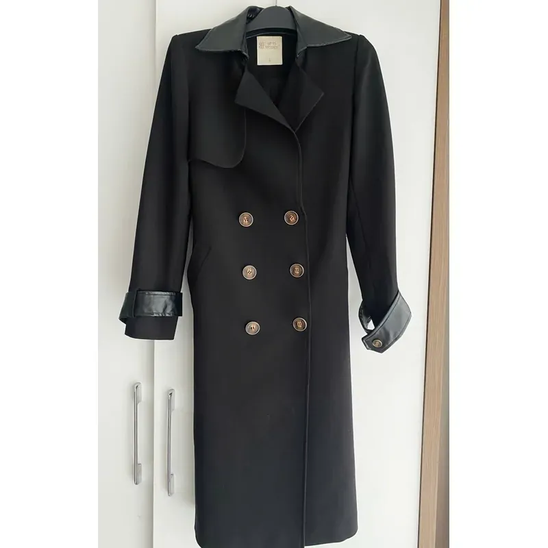 JACKET MĂNG TÔ NỮ* MỚI 99,99%***UP-TO-SECONDS* CỔ DA TAY DA* NEW 2.800k 591324