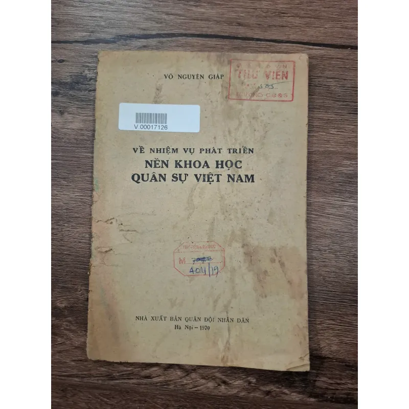 Về nhiệm vụ phát triển nền khoa học quân sự Việt Nam - Võ Nguyên Giáp 715833