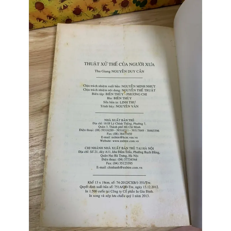 Thuật Xử Thế Của Người Xưa - Thu Giang Nguyễn Duy Cần 927313
