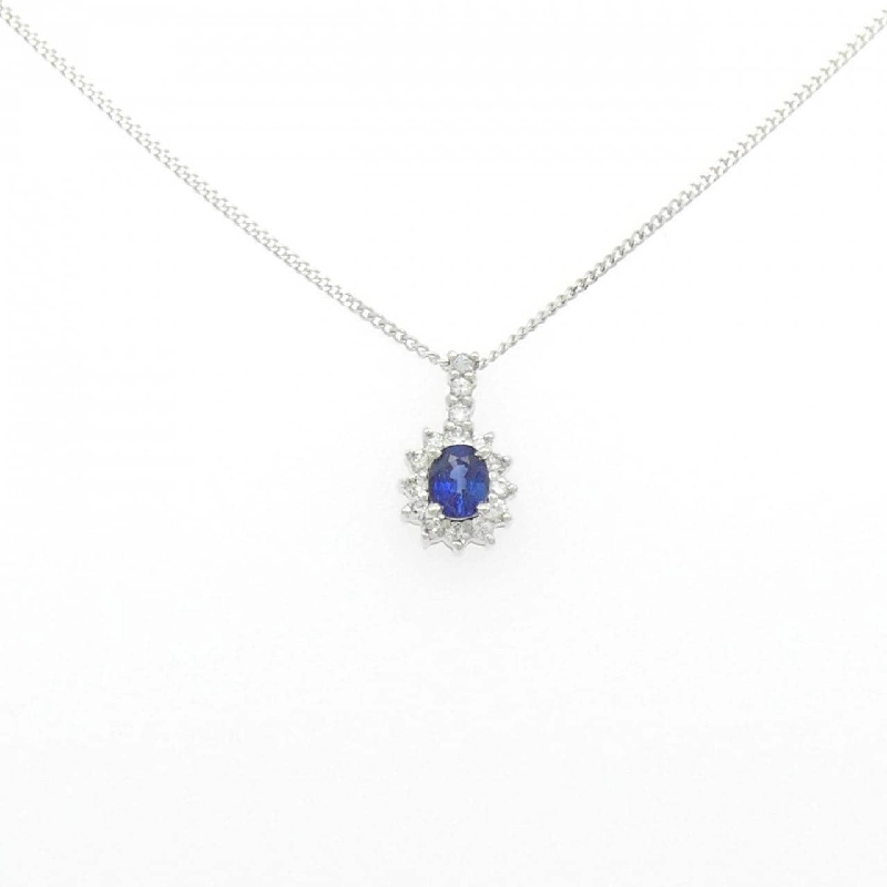 Dây chuyền Sapphire PT900/PT850 0.48CT - Hàng hiệu Chính hãng 856445