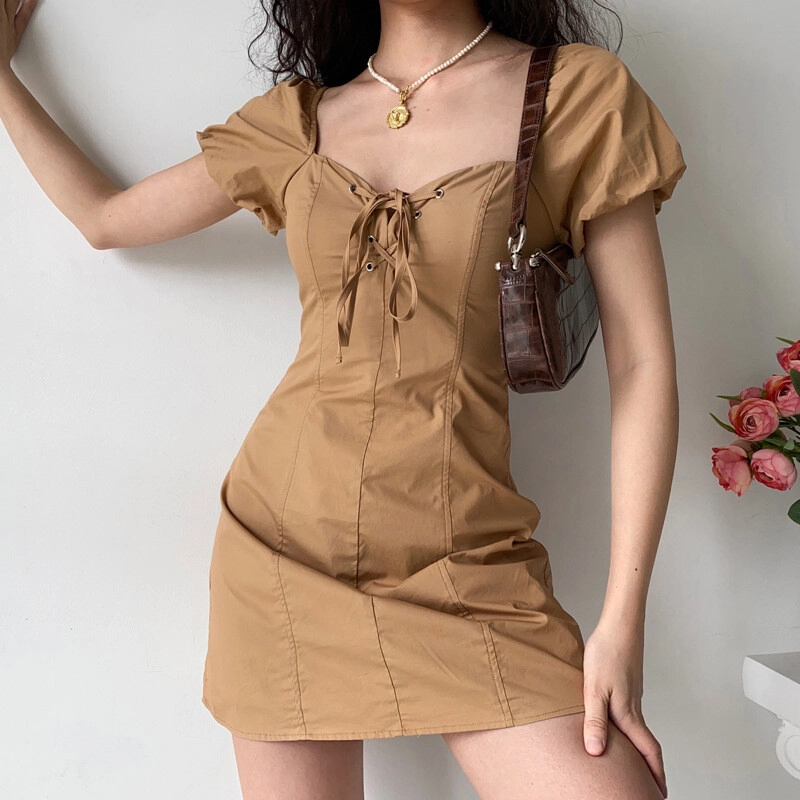 Đầm 2 dây bèo tùng xoè đen ByVeeStyle, Váy Ngắn Dáng Xòe Váy Xinh Nhẹ Nhàng Đi Chơi 497489