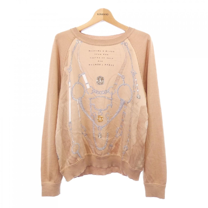 HERMES ETUDE POOR UNE PARURE DE GALA *86-7706 ツイルレーヌ. Áo len - Hàng hiệu Authentic 812719