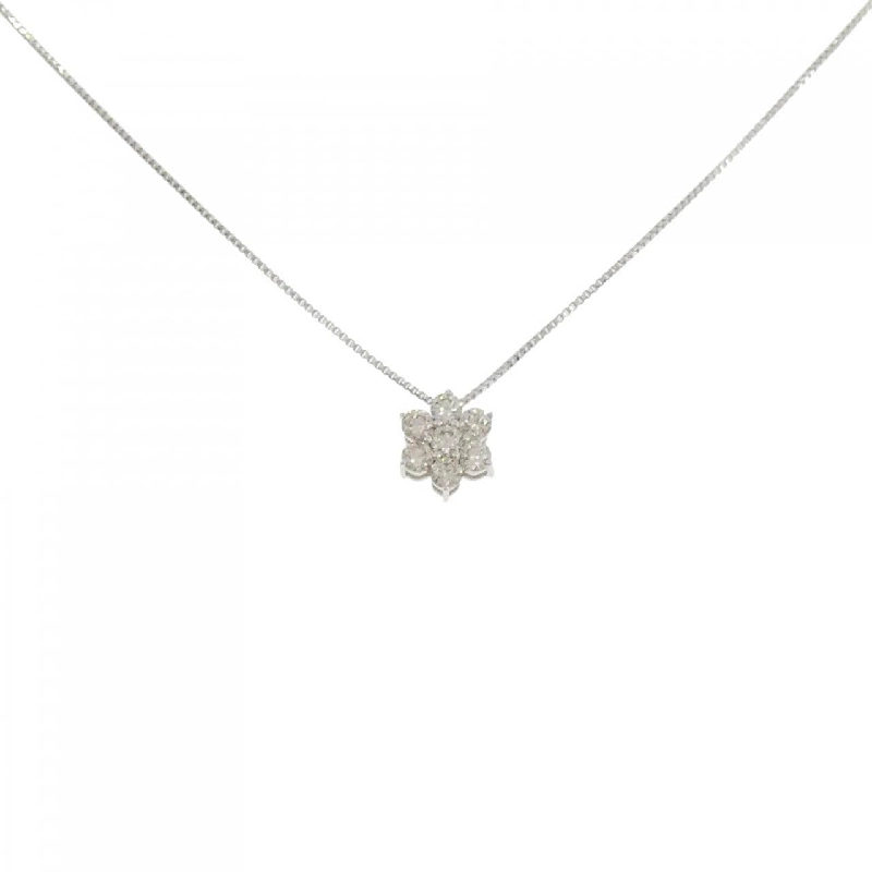 K18WG Hoa Kim Cương Dây Chuyền 0.30CT - Hàng hiệu Chính hãng 863401