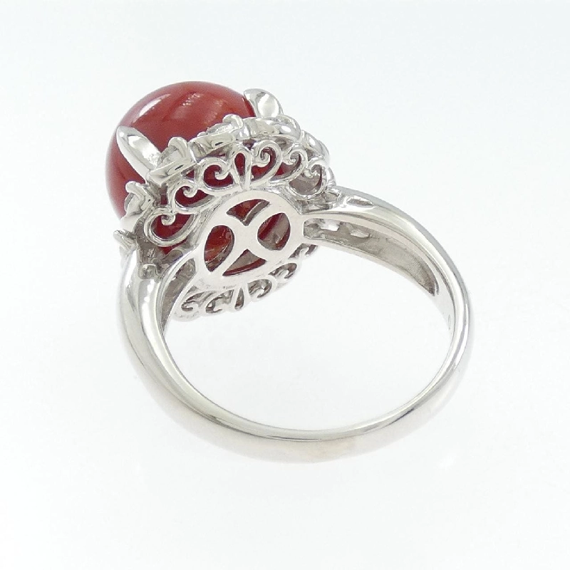 Nhẫn san hô PT900 11.1mm 667754