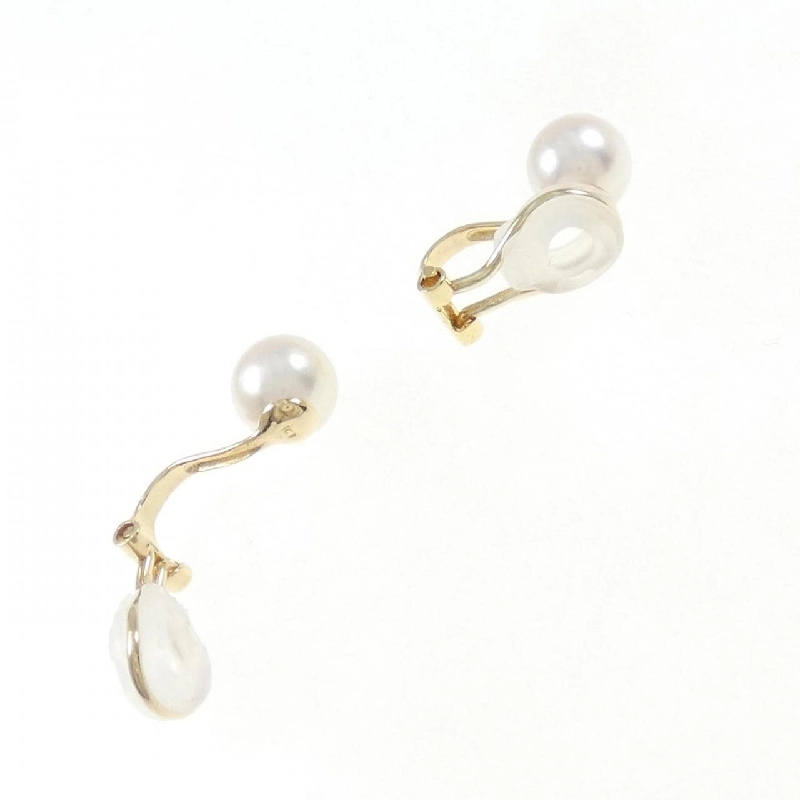 K18YG Bông tai ngọc trai Akoya 7mm - Hàng hiệu Authentic 874475