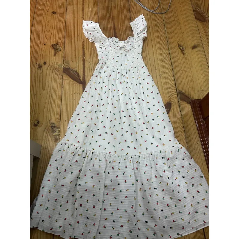 đầm maxi trắng  791931