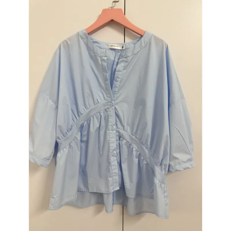 Áo sơ mi thời trang xanh dương sz M mới 99%  929903