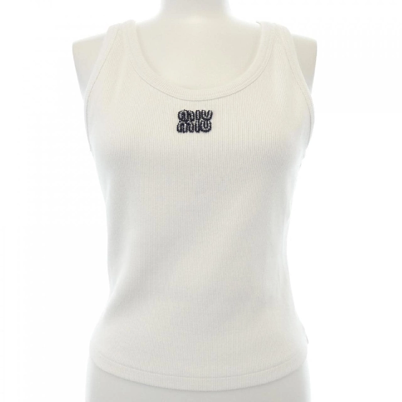 MIU MIU MIU MIU Logo MJT682 SOOO 15NL Áo tank 627901