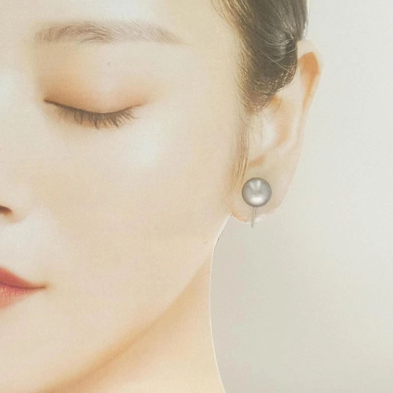 K14WG Bông tai ngọc trai đen 10.8mm - Hàng hiệu Chính hãng 877871