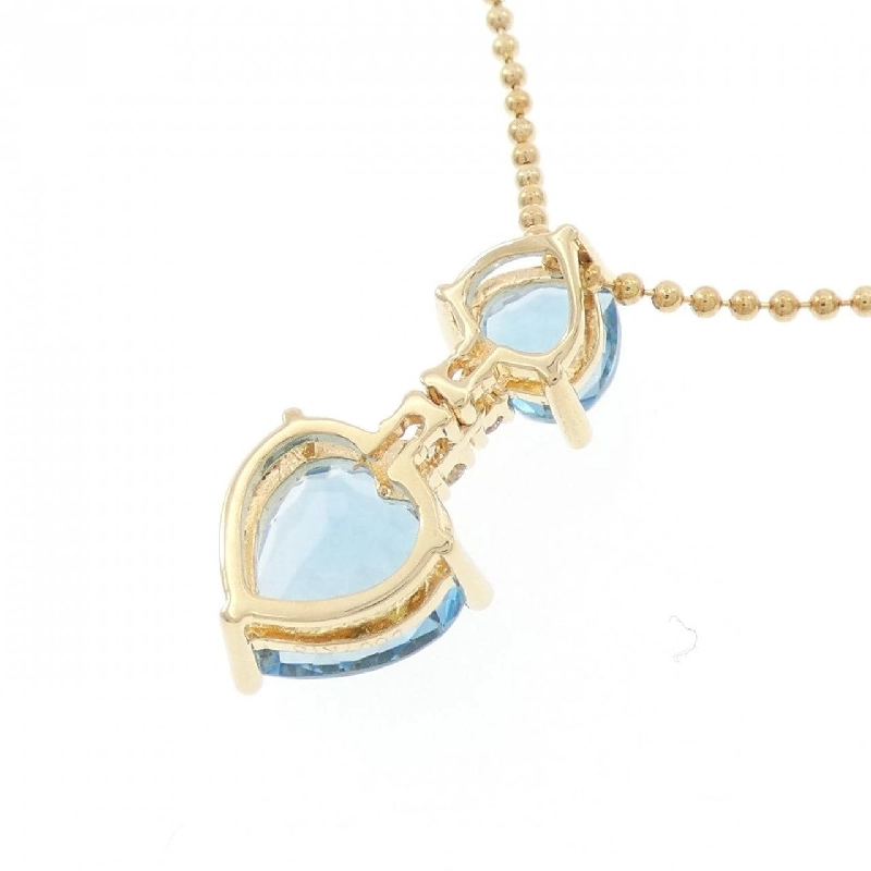 K18YG/750YG Blue Topaz Necklace - Hàng hiệu Authentic 858153