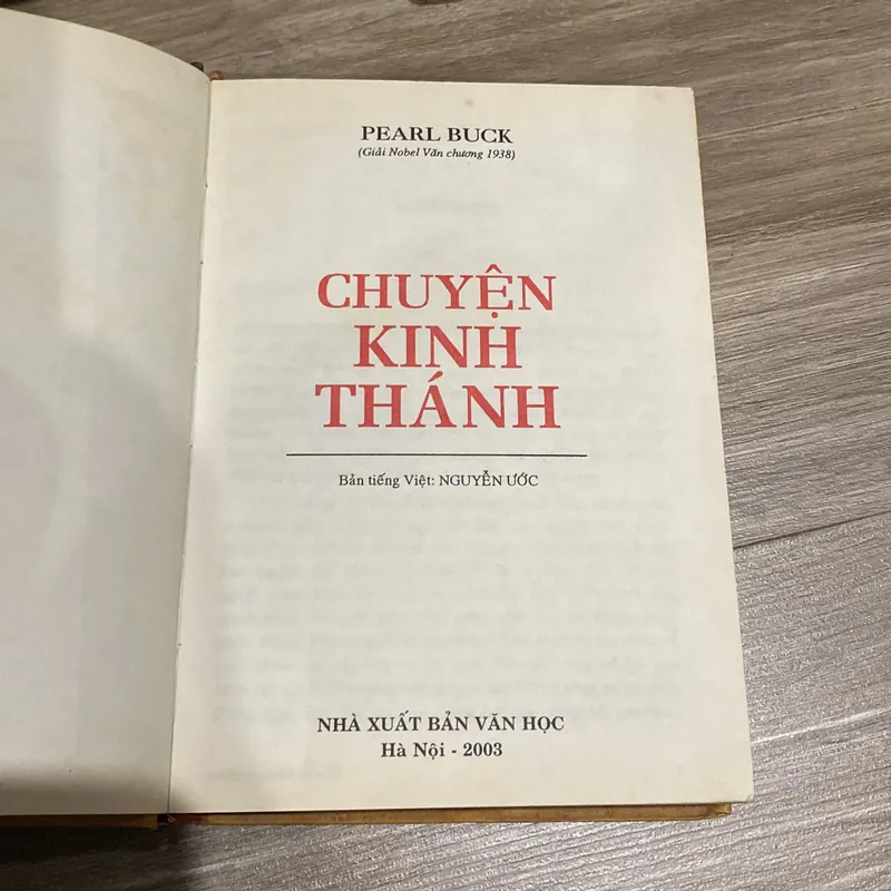 CHUYỆN KINH THÁNH, PEARL BUCK, Giải Nobel Văn Chương 1938 691146