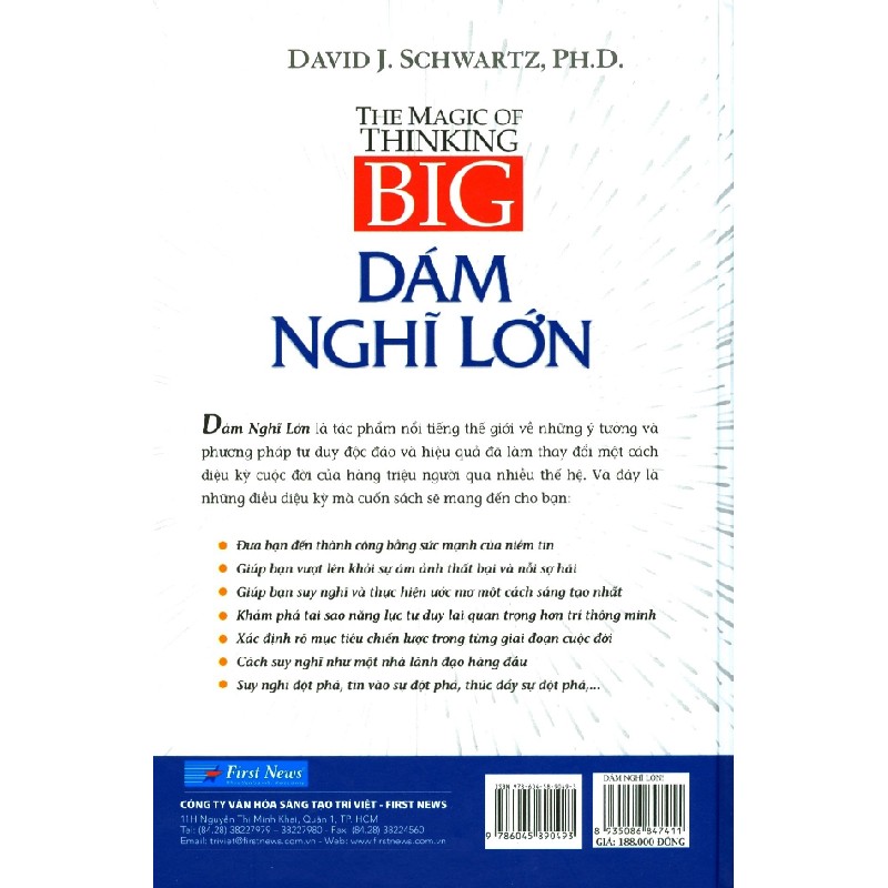 Dám Nghĩ Lớn (Bìa Cứng) - David J. Schwartz, Ph D 117976