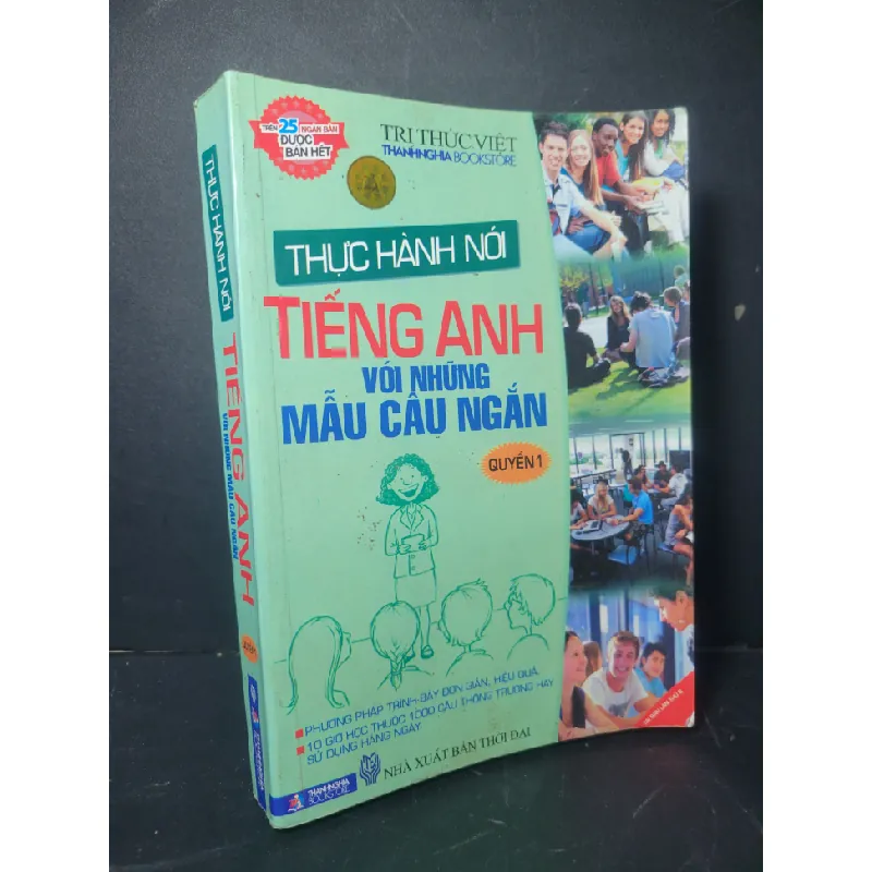 Thực hành nói tiếng anh với những mẫu câu ngắn quyển 1 2010 mới 80% bẩn bìa, ố, bị mốc  HCM0906 HỌC NGOẠI NGỮ Blogmeo21025 578664