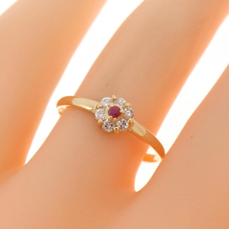 Nhẫn Ruby K18YG - Hàng hiệu Chính hãng 853707