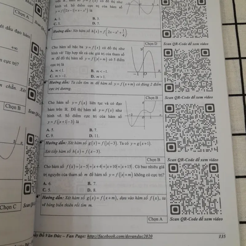 Chuyên đề Lớp 12- Sách Video QR code Tập 1- Hàm số và Vấn đề . Thầy Đỗ Văn Đức 608947