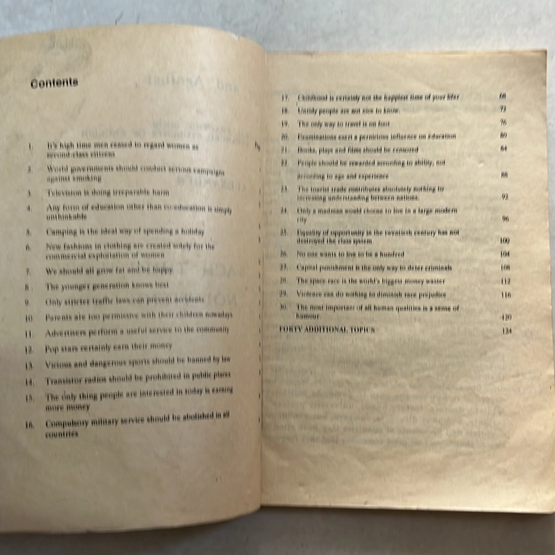 Sách thực hành nói Tiếng Anh - For and Against — L.G. Alexander — 1992s 495675