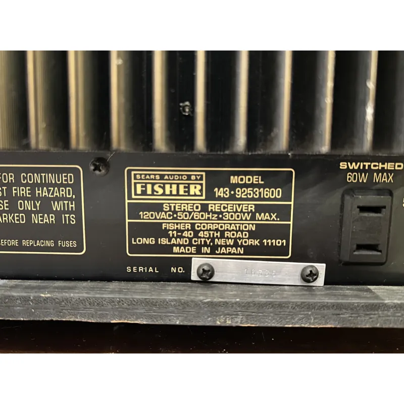 Âm ly Fisher 314 756060