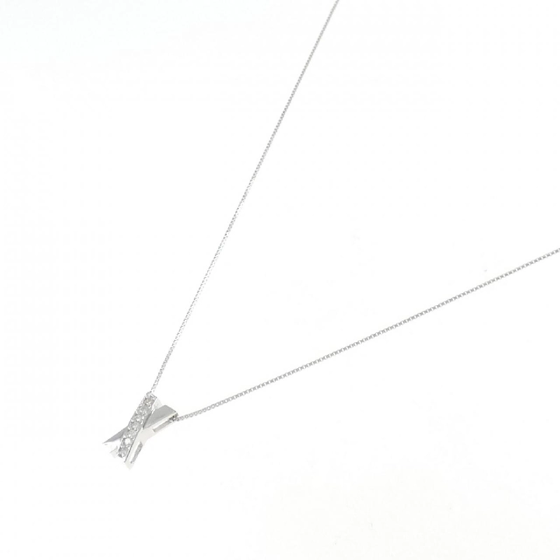 Dây chuyền kim cương K18WG 0.07CT - Hàng hiệu Chính hãng 863128